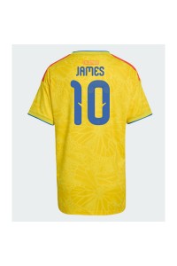 Kolumbia James Rodriguez #10 Jalkapallovaatteet Naisten Kotipaita MM-kisat 2026 Lyhythihainen